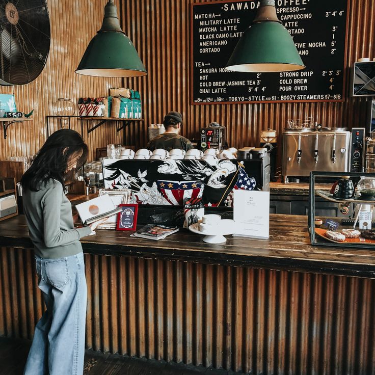 Inviting Industrial Cafe with Vintage Decor and Artisanal Beverages