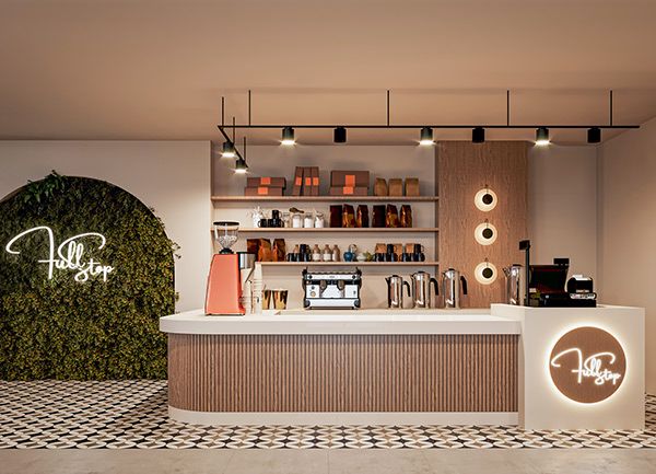 Modern Cafe Design: A Blend of Elegance and Warmth with Inviting Aesthetics