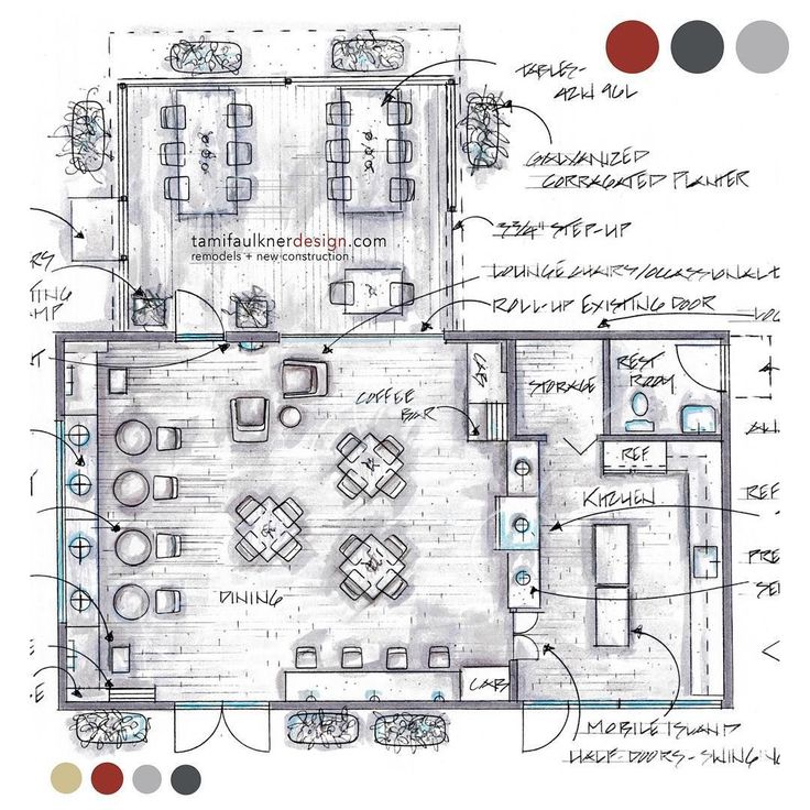 Welcoming Cafe Design Features Open Layout with Dining, Coffee Bar, and Cozy Lounge Areas