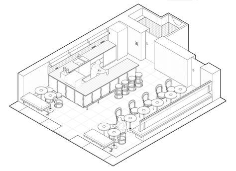 Modern Minimalist Cafe Design Emphasizing Functionality and Social Interaction