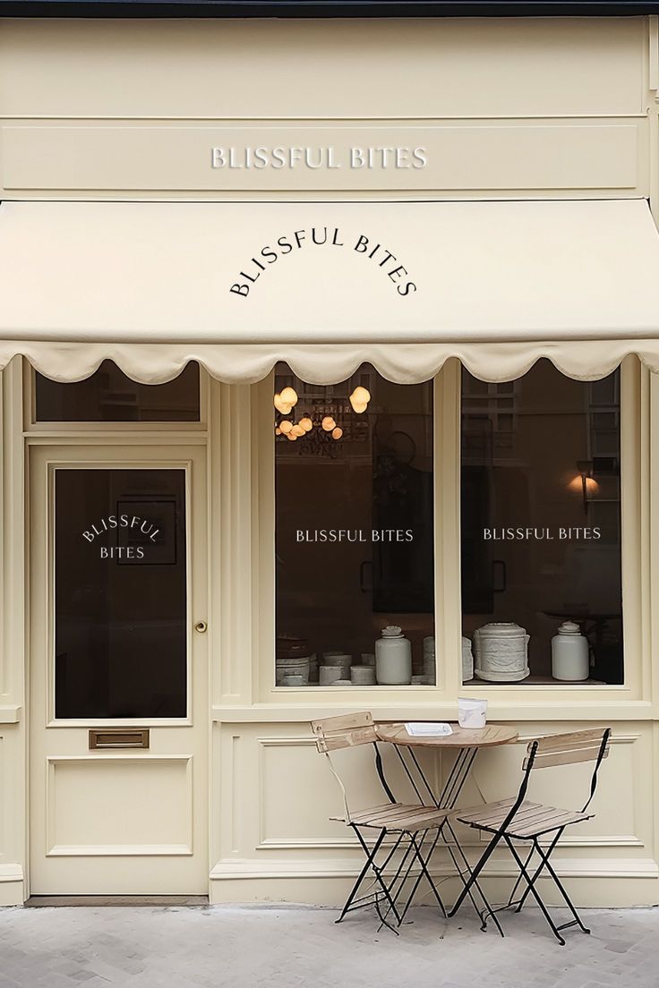 Charming Cafe with Elegant Facade and Inviting Atmosphere