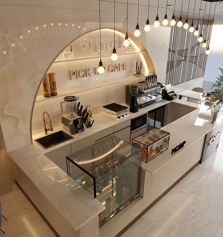 Modern Minimalist Cafe Design with Inviting Atmosphere and Functional Aesthetics