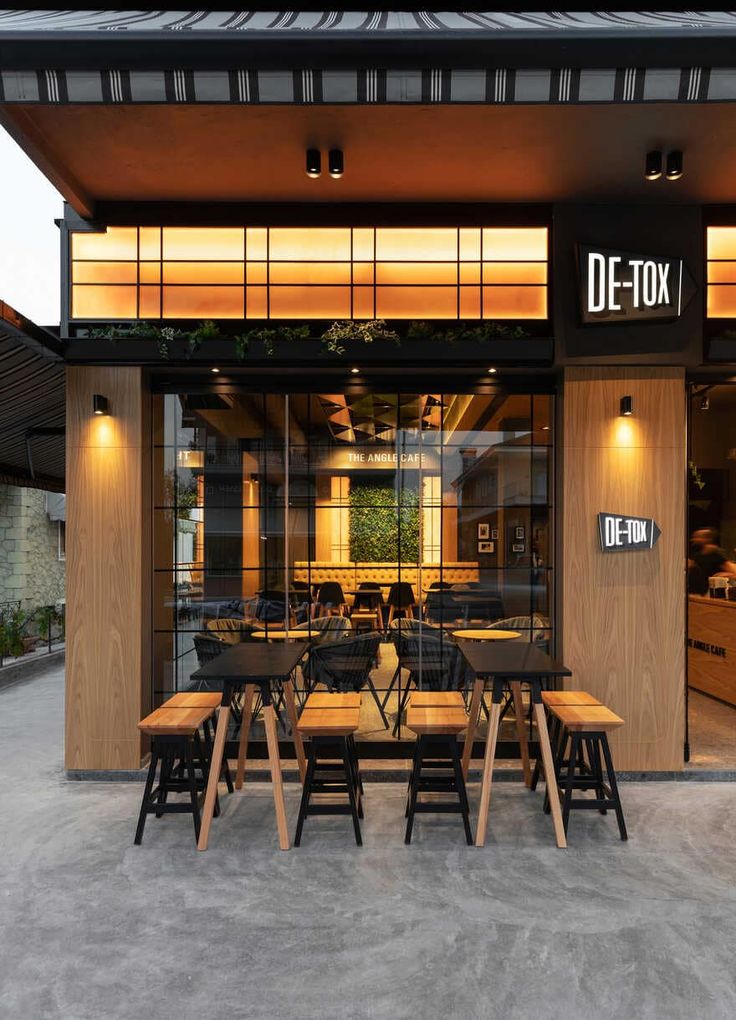 Modern, Inviting Cafe Blends Natural Materials and Sleek Design for a Relaxed Community Space