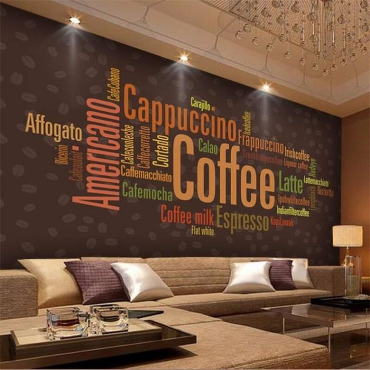 Modern Cafe Design with Artistic Wall and Cozy Atmosphere