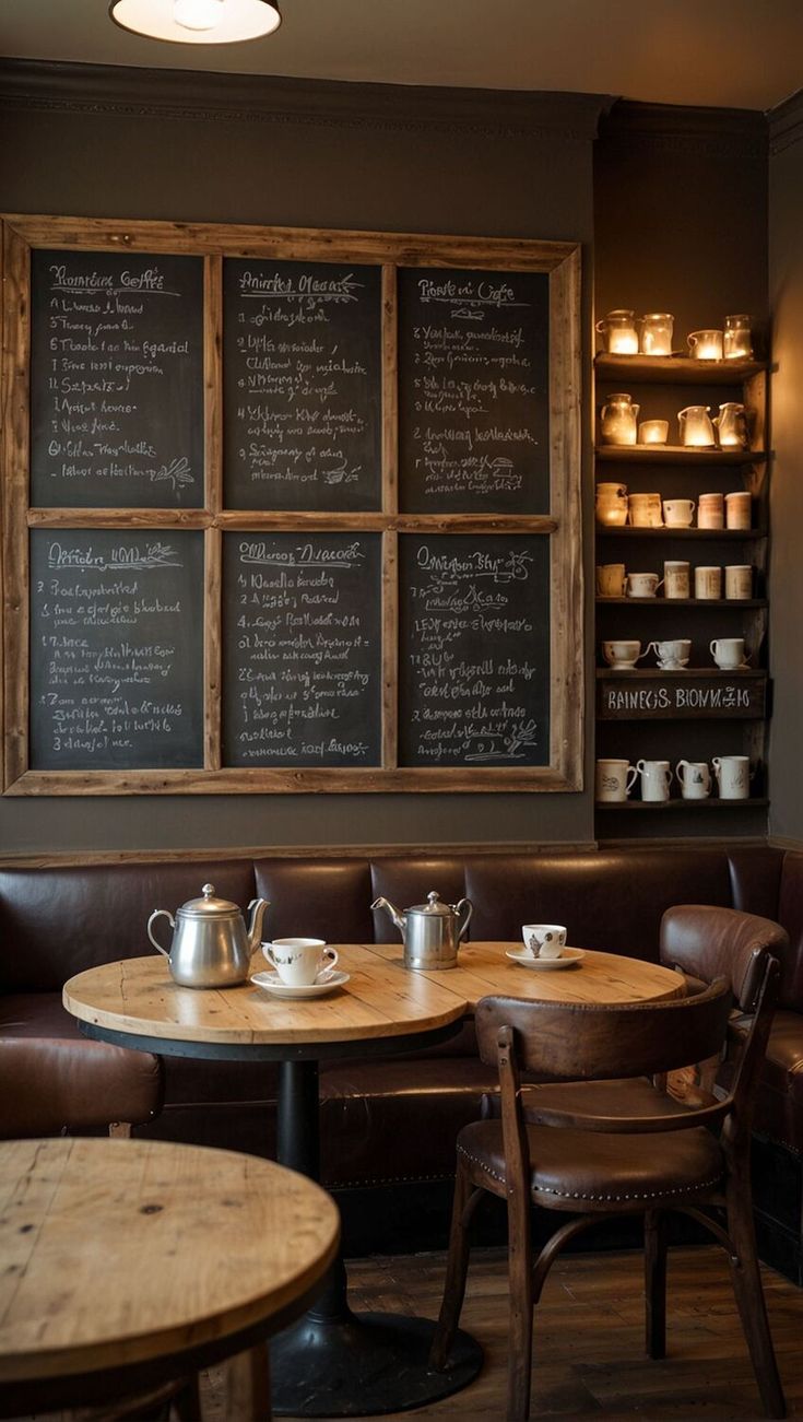 Charming Cafe: Inviting Design with Rustic Decor and Cozy Atmosphere