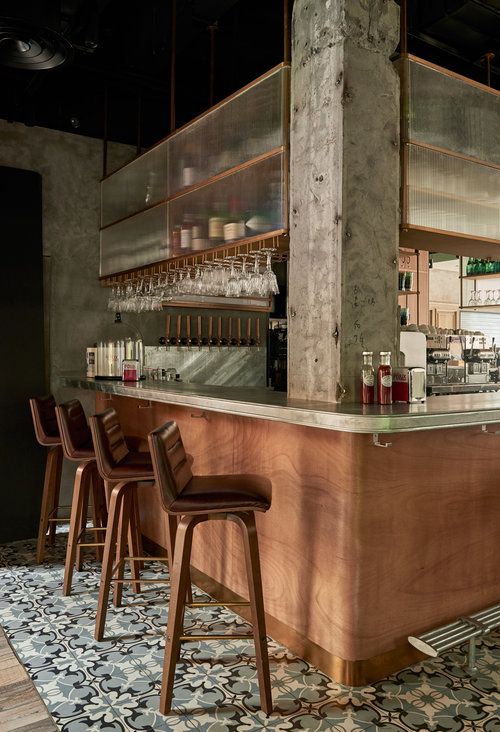 Modern Cafe Design: A Warm and Inviting Industrial Aesthetic