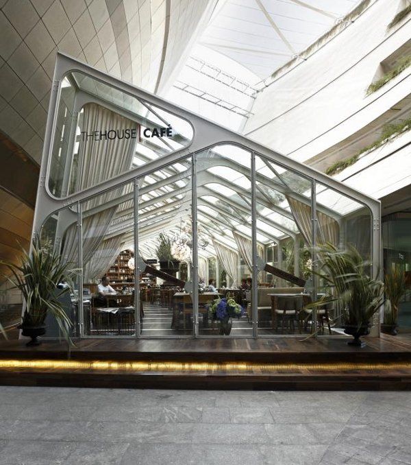 Modern Cafe Design: A Harmonious Blend of Transparency, Comfort, and Nature