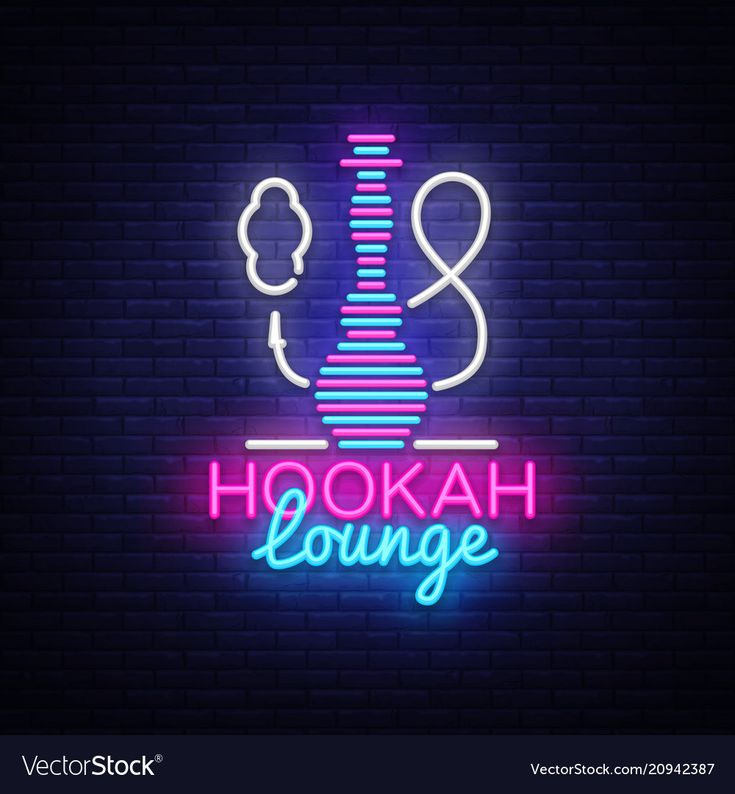 Vibrant Neon Design Captures Trendy Essence of Modern Hookah Lounge