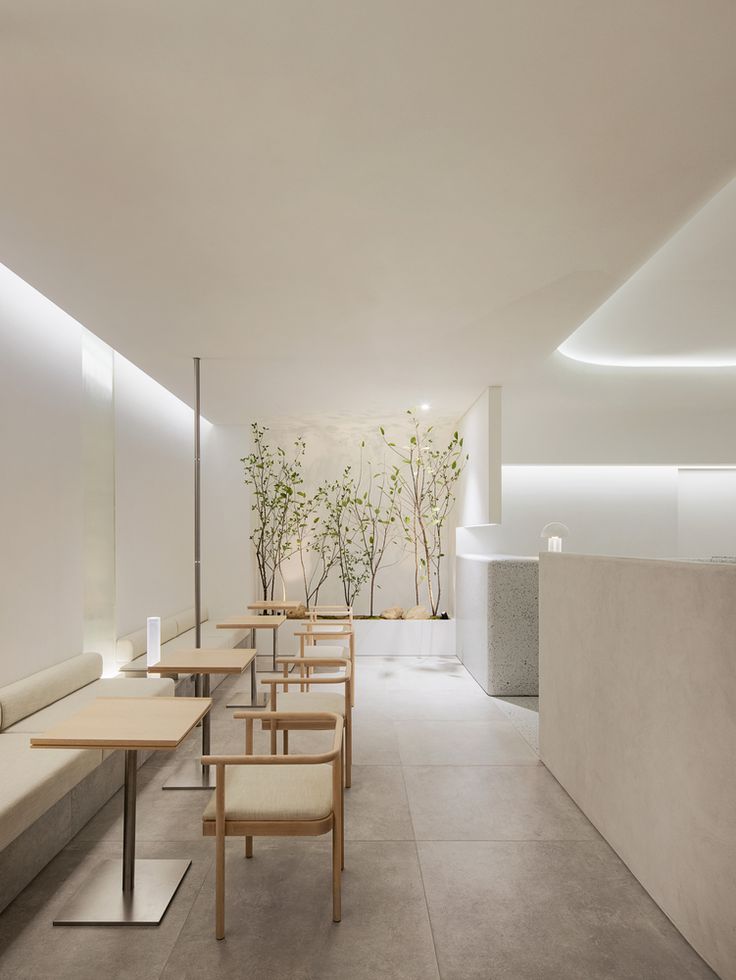 Minimalist Cafe Design: A Serene Retreat Emphasizing Simplicity and Tranquility