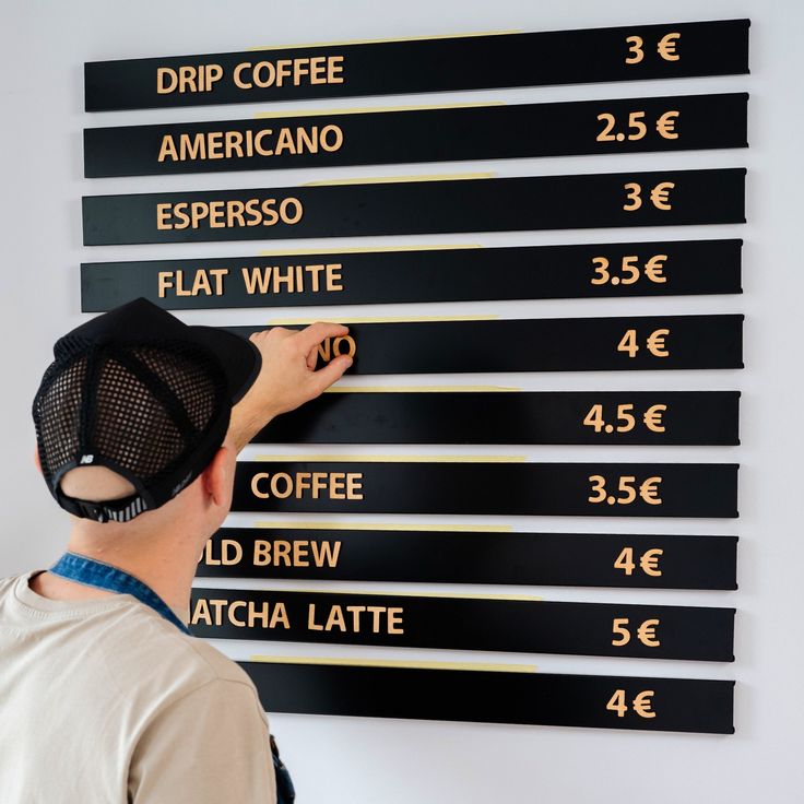 Modern Cafe Menu Board Enhances Ambiance and Community Engagement