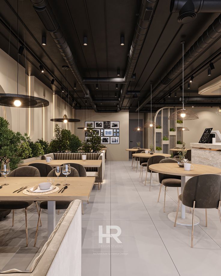 Contemporary Cafe Design: A Harmonious Blend of Modern Aesthetics and Inviting Comfort