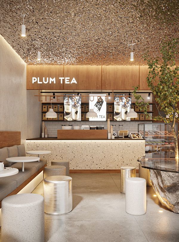 Modern Cafe Design Blending Aesthetic Warmth and Natural Elements for Relaxed Social Experience