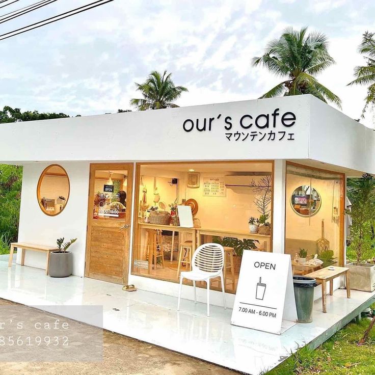 Modern Cafe Design: A Cozy, Inviting Space Blending Contemporary Style with Natural Elements