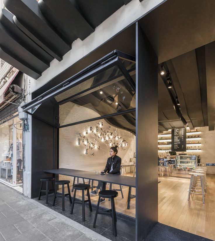 Chic Cafe Blends Modern Design with Cozy Atmosphere and Natural Elements