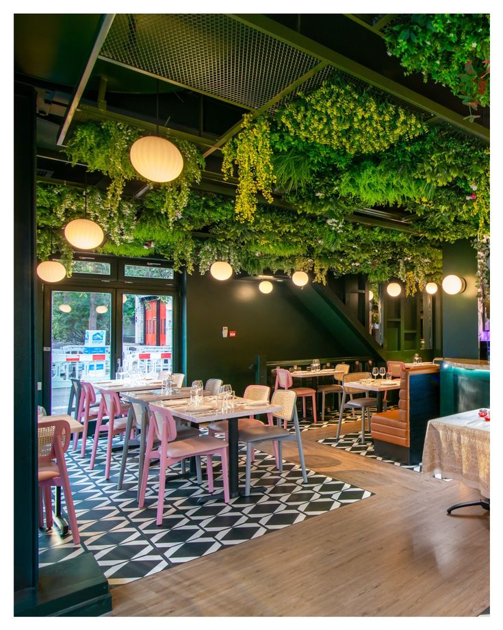 Cafe Interior Design With Plants