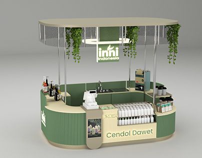 Modern Kiosk Cafe Design: A Harmonious Blend of Functionality and Inviting Aesthetics