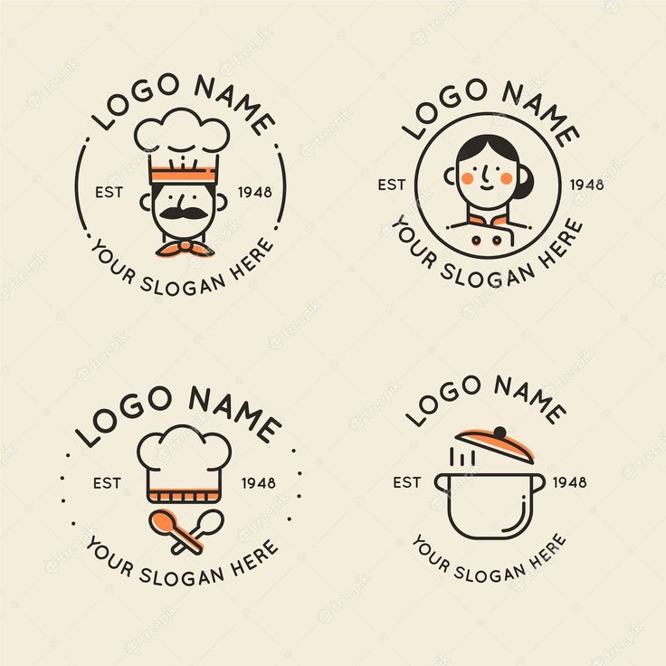 Charming Minimalist Cafe Logos: Playful Designs for a Warm Culinary Atmosphere