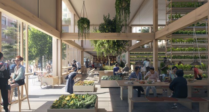 Inviting Cafe Design Merges Modernity with Nature for a Community-Oriented Experience