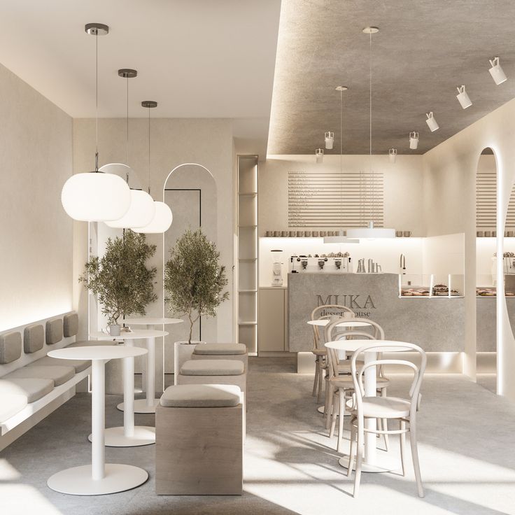 Modern Minimalist Cafe Design Balancing Functionality and Aesthetics