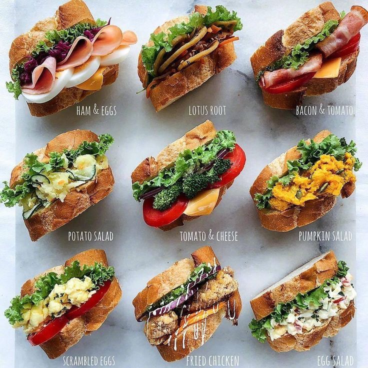 Colorful, Craftily Arranged Sandwiches Highlight Fresh Ingredients in a Cafe Display