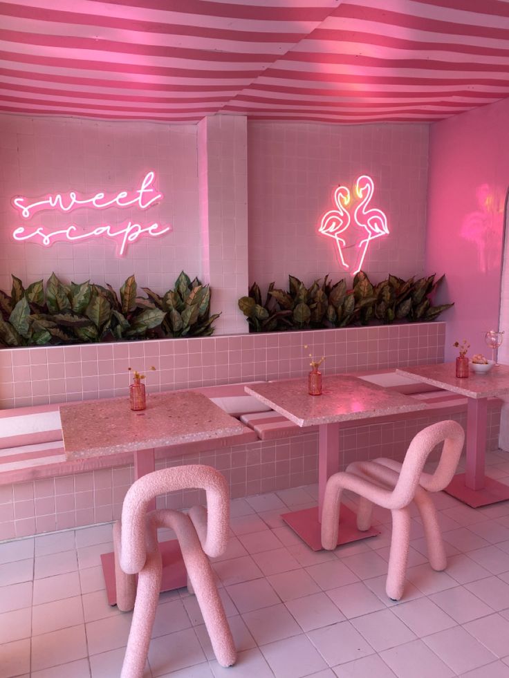 Vibrant Cafe Design: A Playful Oasis of Soft Hues and Whimsical Decor