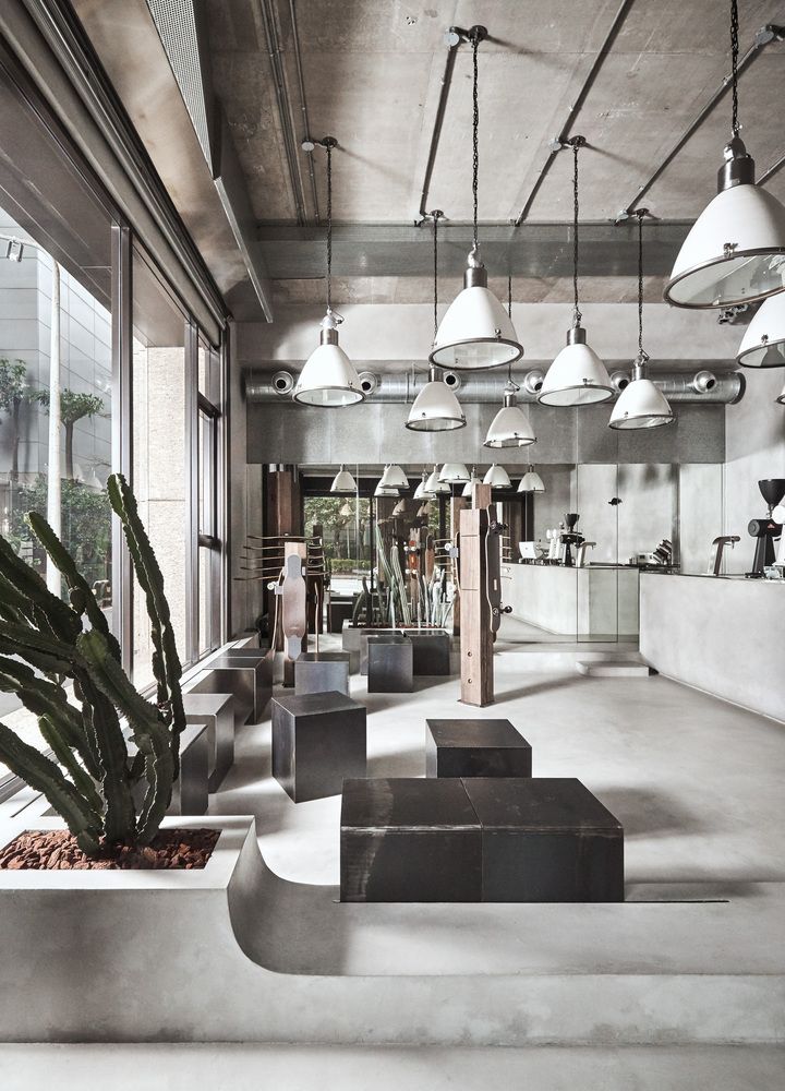 Modern Cafe Design: Sleek Aesthetics and Inviting Urban Ambiance