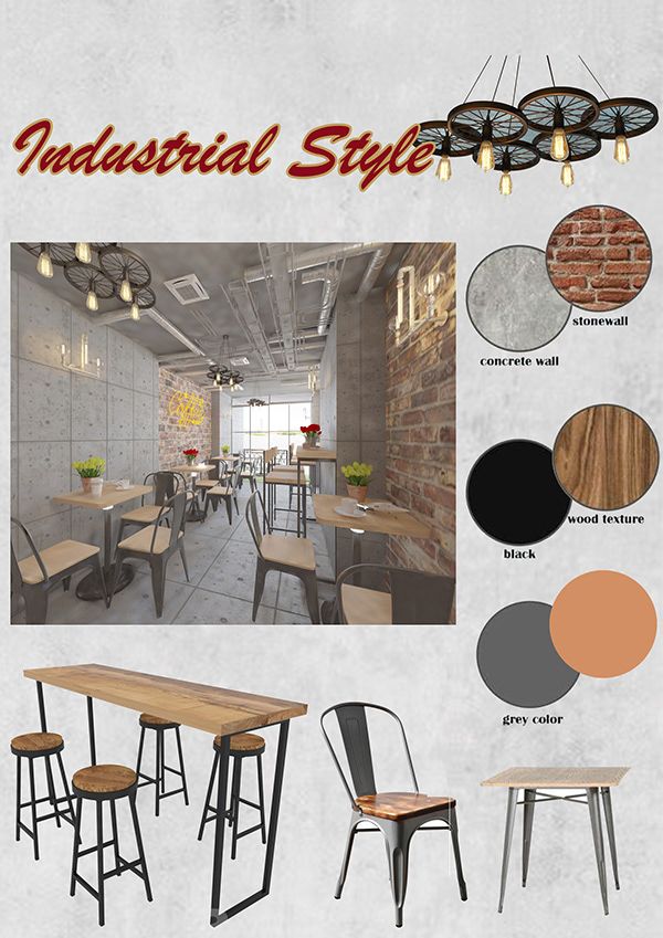 Industrial-Inspired Cafe Design: A Blend of Raw Materials and Minimalist Elegance