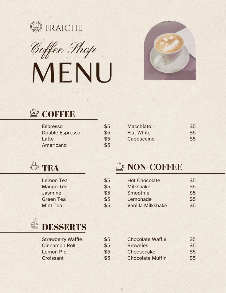 Cozy Cafe Design: Inviting Aesthetic and Thoughtful Menu Layout Enhance Customer Experience