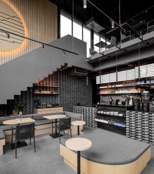 Modern Cafe Design: Striking Architecture and Inviting Atmosphere