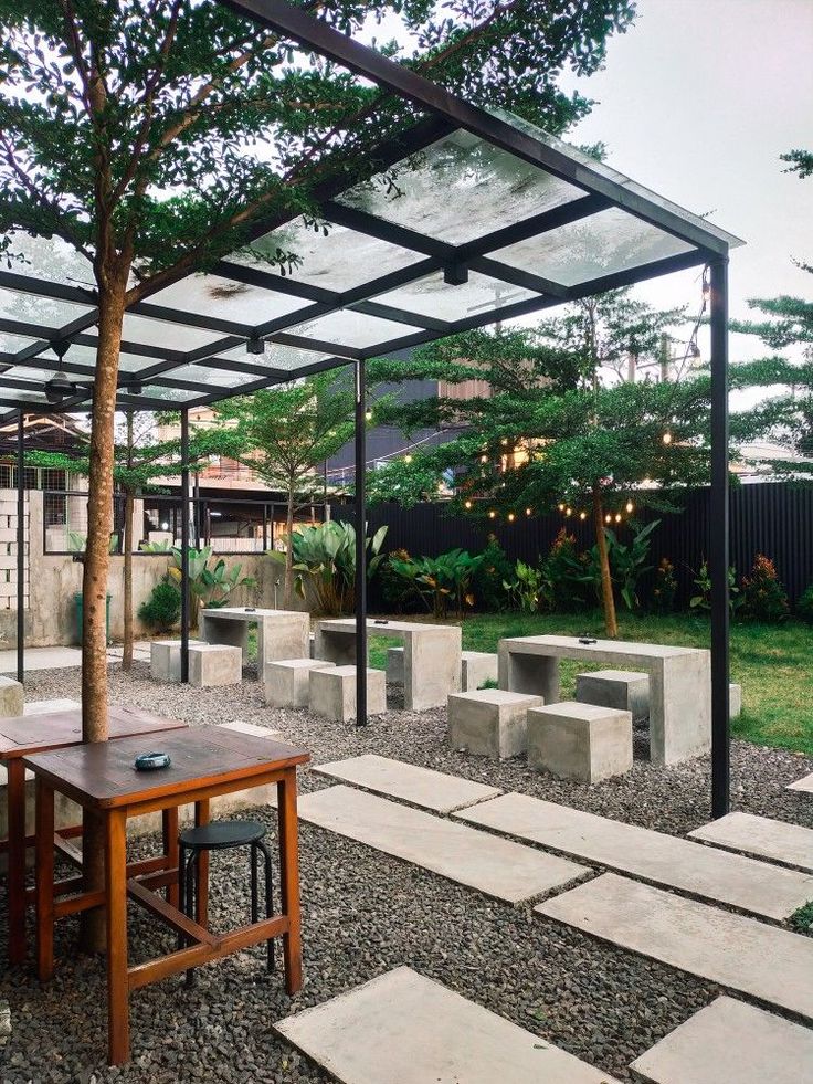 Inviting Minimalist Cafe Design Harmonizes Modern Architecture with Nature