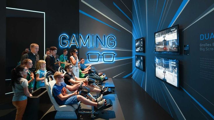 Immerse in a Modern Gaming Oasis with Sleek Design and Interactive Atmosphere