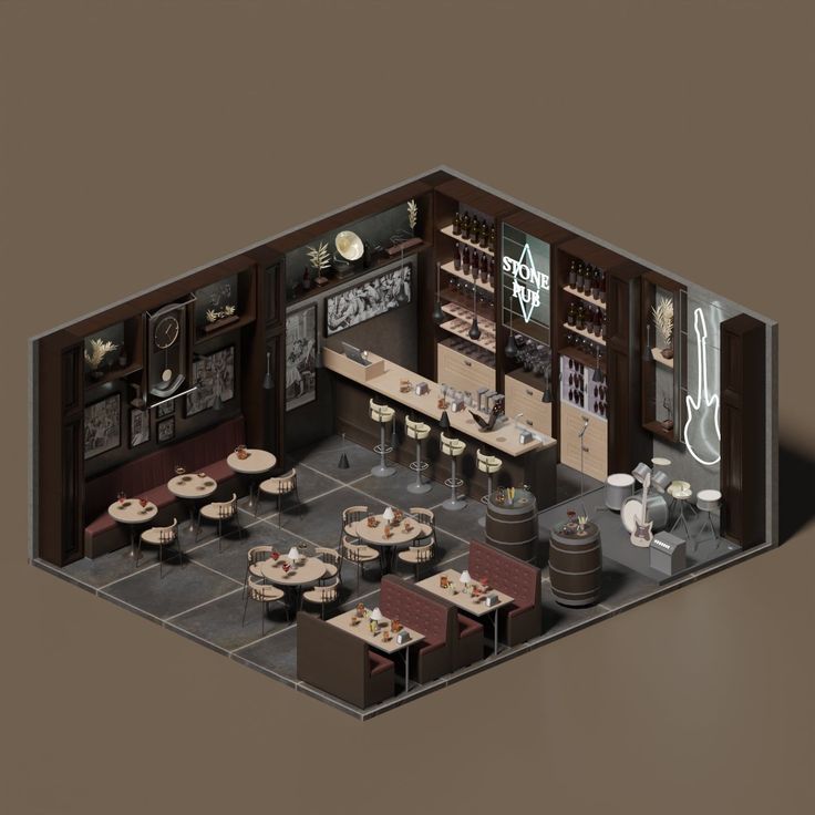 Stylish and Inviting Cafe Design Emphasizing Cozy Seating and Modern Ambiance