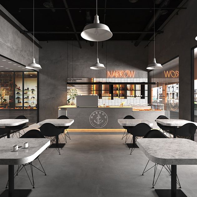 Minimalist Industrial Cafe Design: A Harmonious Blend of Style and Ambiance