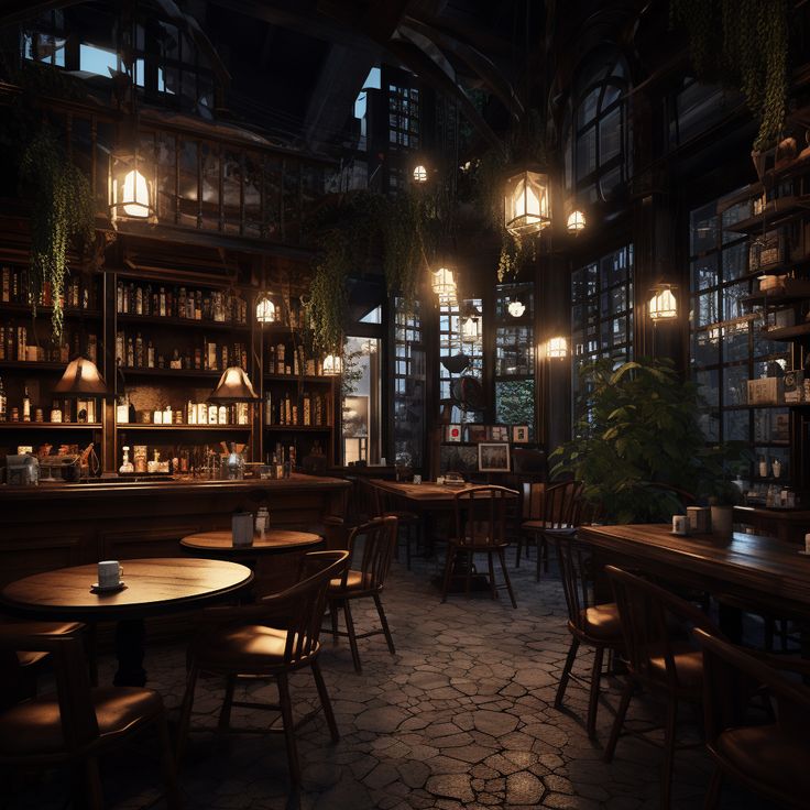 Cozy Cafe Design: An Inviting Atmosphere with Warm Lighting and Rustic Charm