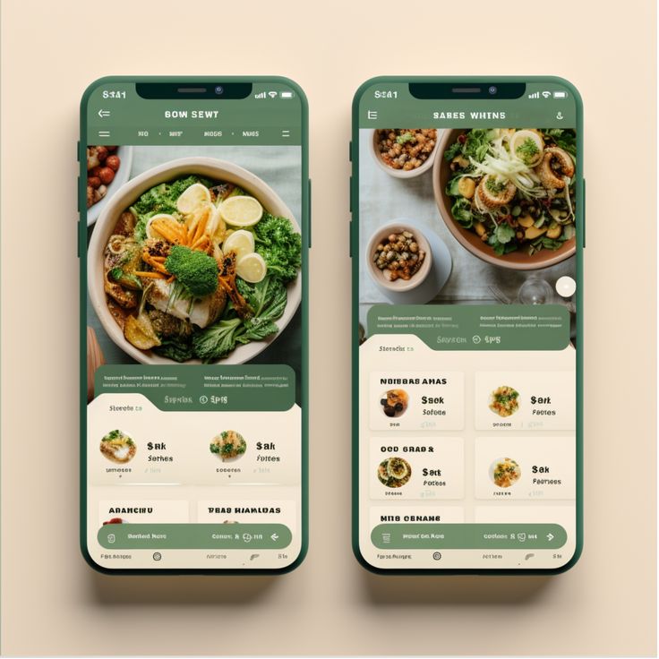 Modern Cafe Menu App Design: Intuitive Interface and Earthy Aesthetics for Enhanced User Experience