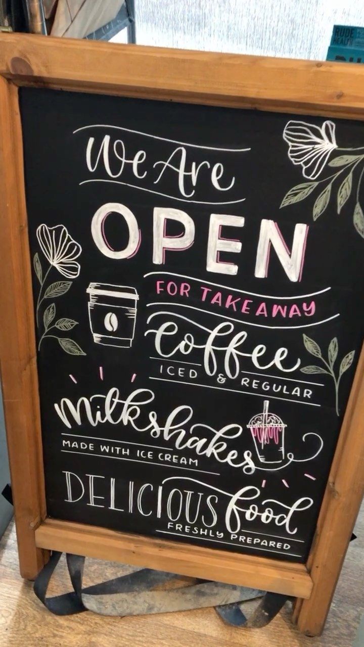 Charming Cafe Design Attracts Customers with Creative Chalkboard Signage and Inviting Atmosphere