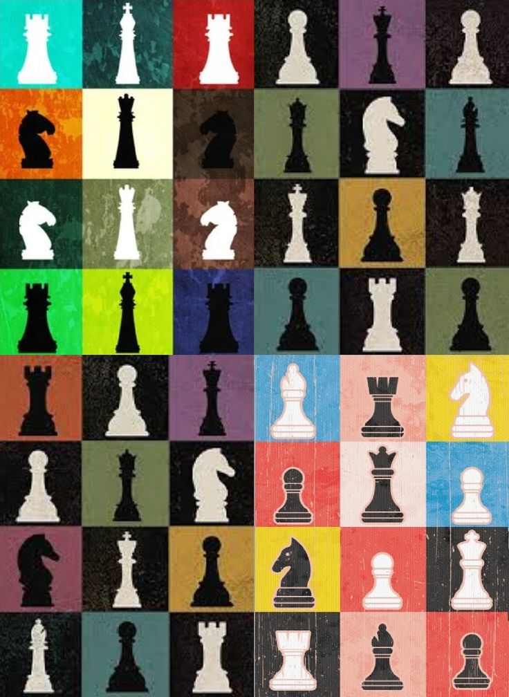 Dynamic Chess Silhouettes: A Vibrant Fusion of Classic Elegance and Modern Aesthetics