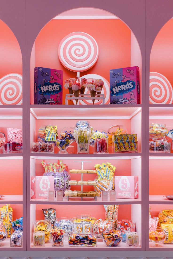 Whimsical Cafe Display: A Vibrant, Nostalgic Indulgence in Sweet Treats