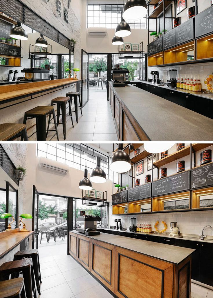 Modern Industrial Cafe Design with Welcoming Atmosphere and Stylish Elements