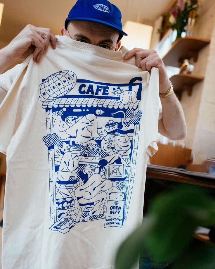 Vibrant T-Shirt Design Capturing the Joy and Community of Coffee Culture