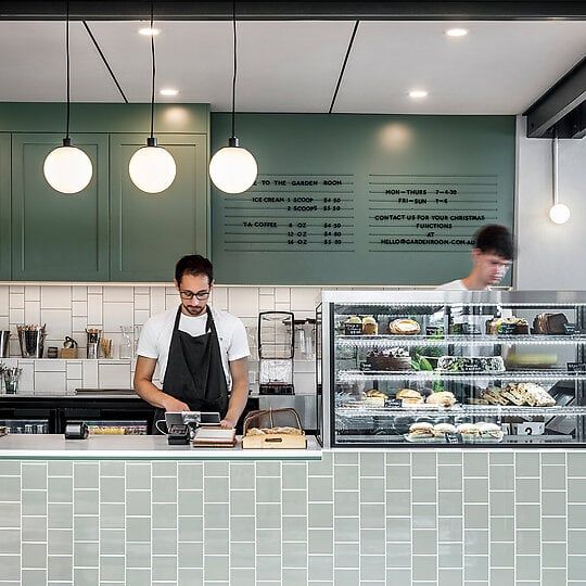 Modern Minimalist Cafe Design with Inviting Ambiance and Elegant Aesthetics