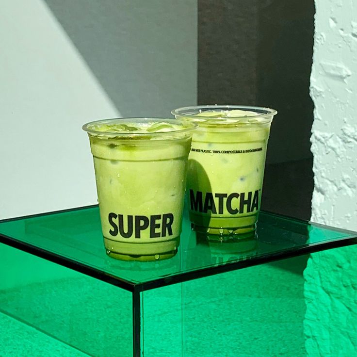 Vibrant Matcha Drinks Enhance Modern Cafe Aesthetic