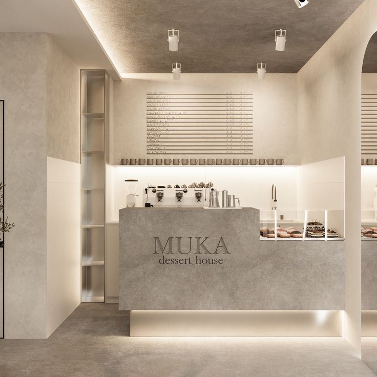 Minimalist Cafe Design: A Serene Atmosphere with Elegant Accents and Inviting Ambiance