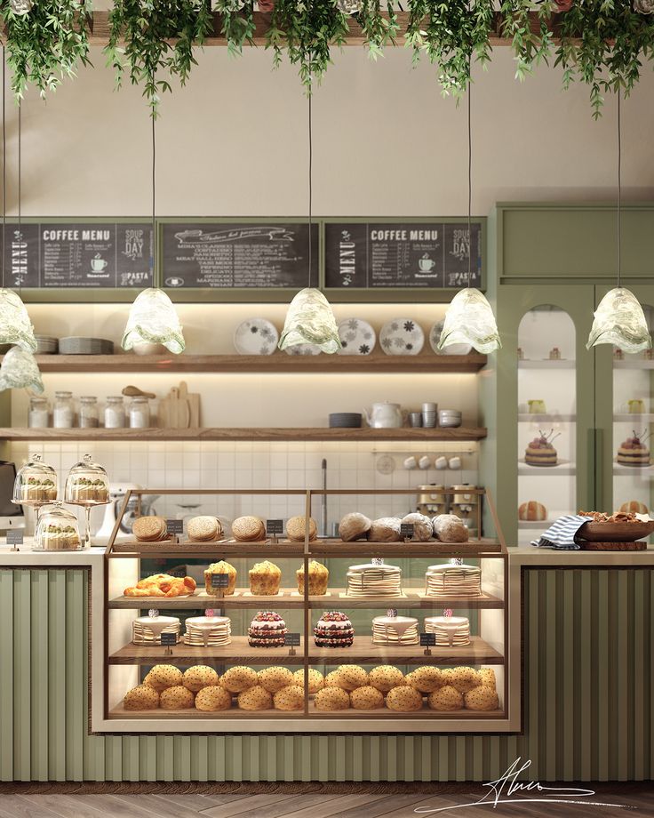 Inviting Cafe Design Blends Comfort and Style with Nature-Inspired Aesthetics