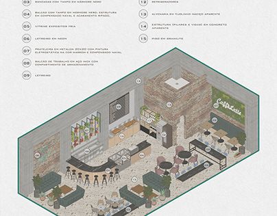 Modern Cafe Design: Inviting Layout with Natural Materials and Cozy Atmosphere