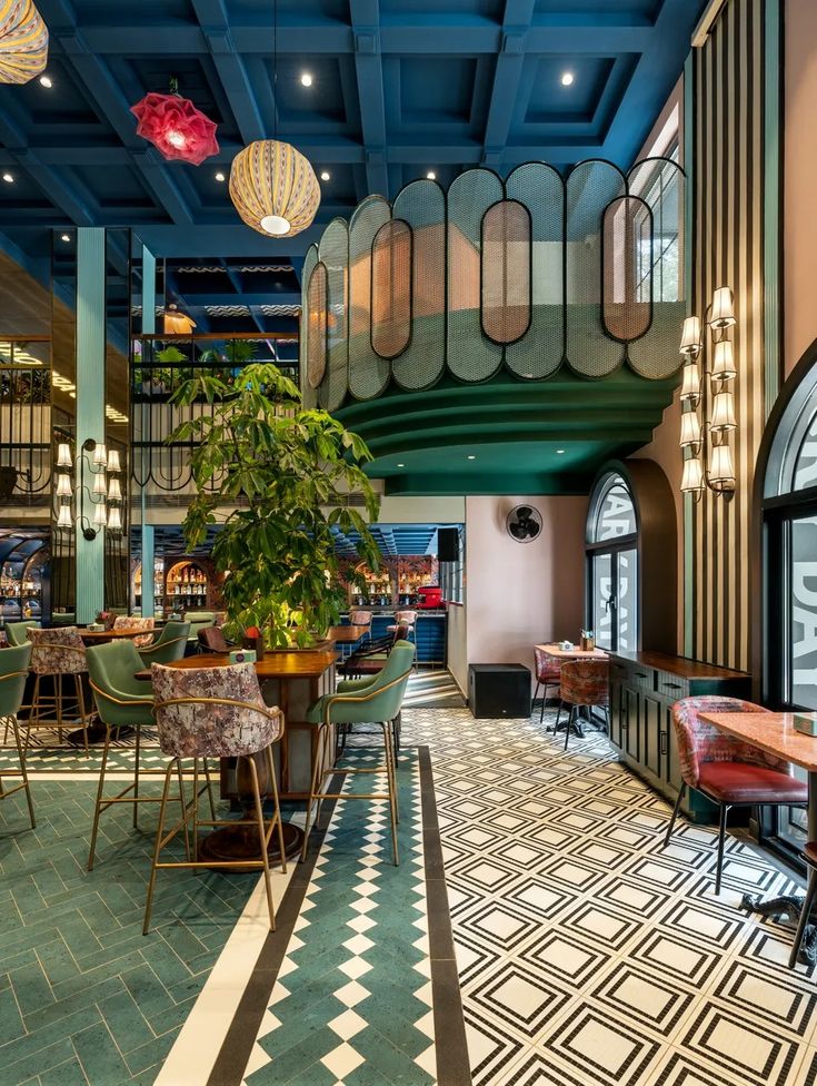 Eclectic Cafe Design: Striking Colors, Inviting Atmosphere, and Whimsical Charm