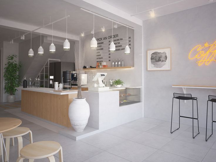 Modern Minimalist Cafe Interior Design with Inviting Aesthetic and Natural Elements