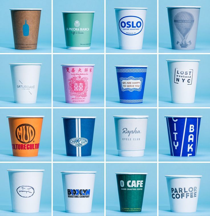 Diverse Coffee Cup Designs Highlight Unique Cafe Aesthetics and Branding Strategies