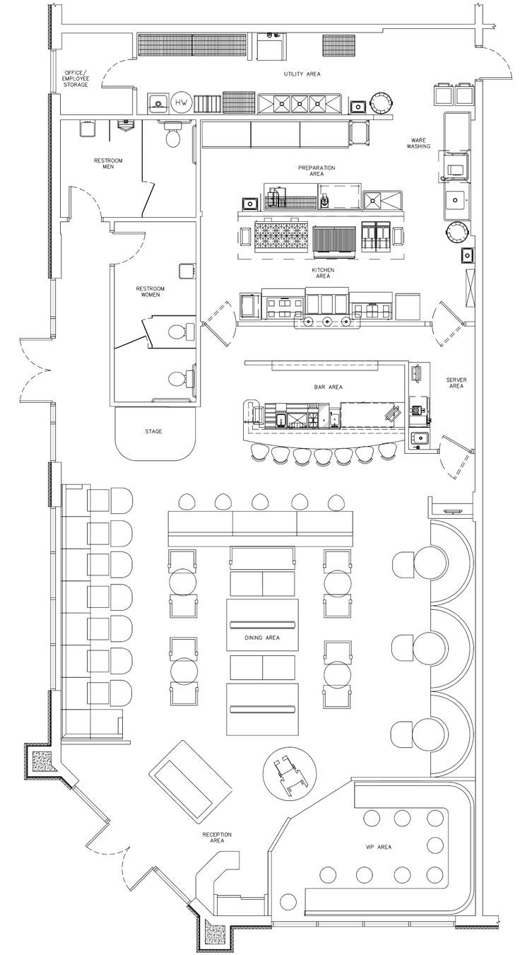 Optimized Cafe Design: Functional Layout with Distinct Zones for Dining, Socializing, and Events