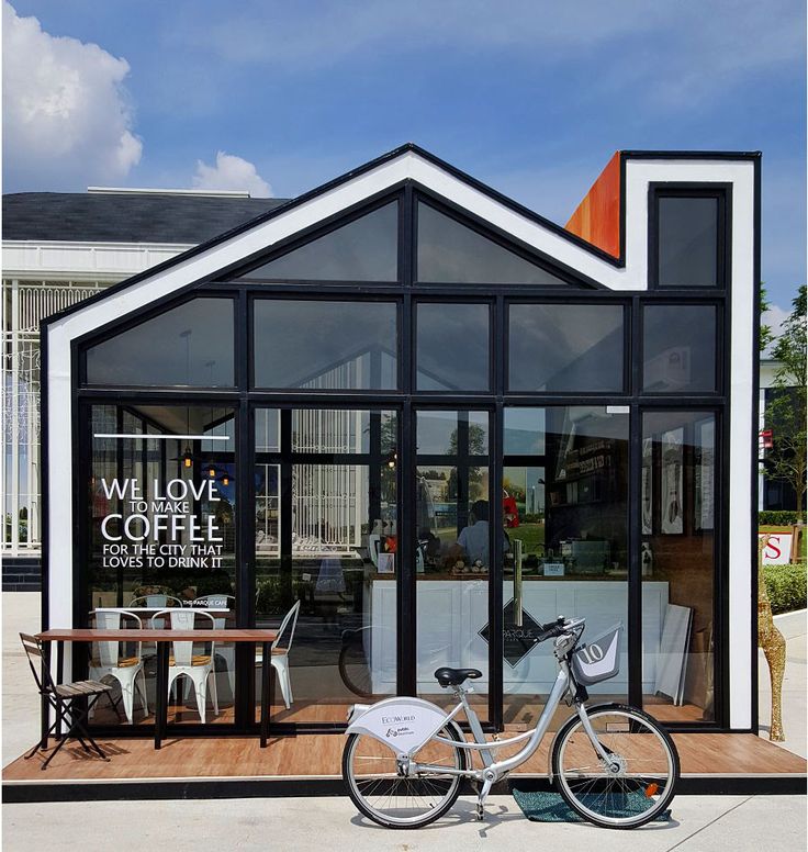 Contemporary Cafe Welcomes Patrons with Striking Design and Inviting Atmosphere